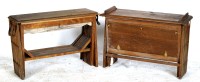 Lot 1928 - Two folding camp beds with canvas covers.