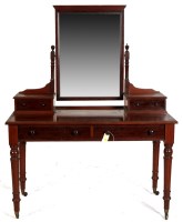 Lot 1932 - A Victorian mahogany dressing table, by Heal &...