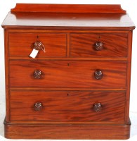 Lot 1939 - A Victorian mahogany chest of two short and...