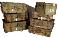 Lot 1940 - A set of seven travelling cases, by Hill &...