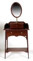 Lot 1970 - An Edwardian gentleman's mahogany shaving...