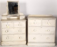 Lot 1978 - A white painted pine chest of drawers by Heal...