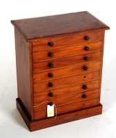 Lot 1979 - A mahogany specimen chest fitted drawers with...