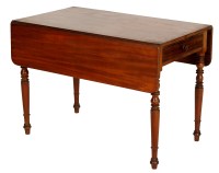 Lot 1991 - A Victorian mahogany Pembroke table with two...