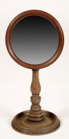 Lot 2005 - A 19th Century mahogany shaving mirror, with...