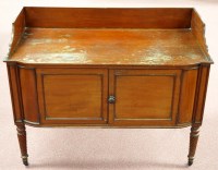 Lot 2046 - A Victorian mahogany washstand with...