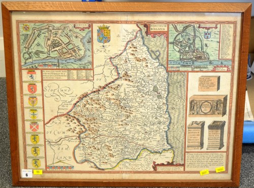 Lot 6 - John Speede (1552-1629) A MAP OF...