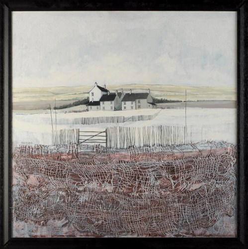 Lot 237 - Mike Haworth (Contemporary) A FARM IN THE SNOW...