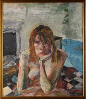 Lot 238 - Tim Behrens (1937-) ''SEATED NUDE'' signed and...