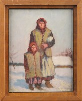 Lot 308 - 20th Century Russian School A MOTHER AND...