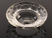 Lot 377 - Rene Lalique: Irene, a small round ashtray...