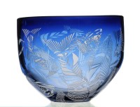 Lot 387 - ''Fish'': a blue/white cased bowl internally...