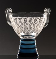 Lot 393 - A crystal composite bowl, clear glass with...