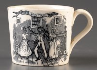 Lot 426 - A 19th Century child's mug, circa 1840 printed...