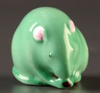 Lot 427 - Royal Worcester: a 'netsuke' mouse, with pink...
