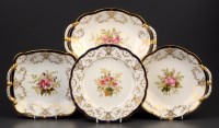 Lot 428 - Coalport: a part dessert service, circa 1900,...