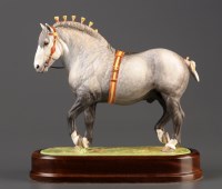 Lot 450 - Royal Worcester: ''Percheron Stallion,...