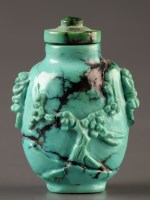 Lot 527 - A Turquoise snuff bottle, 19th/20th Century,...
