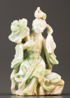 Lot 529 - A carved jade figure, of the Daoist Immortal...