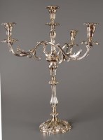 Lot 576 - A 19th Century four-light three-branch...