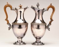 Lot 581 - Two plate-on-copper water jugs, of classical...