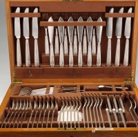 Lot 585 - A cutlery and flatware service, by Elkington,...