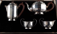 Lot 591 - A George V four-piece tea service, by W. Neale,...