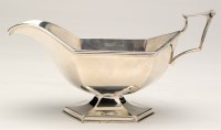 Lot 592 - A George VI gravy boat, by E.S. & Co.,...