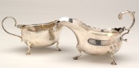 Lot 600 - A George V sauce boat, by Thomas Bradbury &...