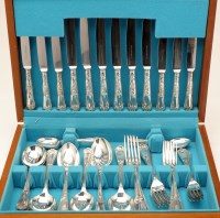 Lot 614 - An Elizabeth II flatware and cutlery service,...