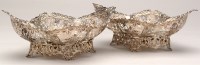 Lot 637 - Two Edwardian bon bon dishes, by Mappin & Webb,...