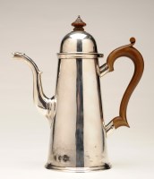 Lot 660 - An Edwardian coffee pot, bears the maker's...