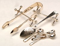 Lot 668 - A pair of Victorian sugar tongs, by Thomas...