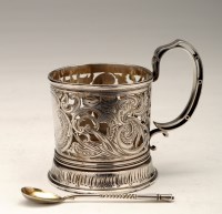 Lot 704 - An early 20th Century Russian silver cup...