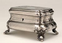 Lot 710 - An Austrian casket, Vienna 1859, of bombé form,...