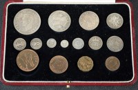 Lot 720 - A George VI 1937 specimen coin set, from crown...