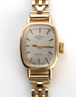 Lot 725 - A Lady's Rotary cocktail watch, the named...