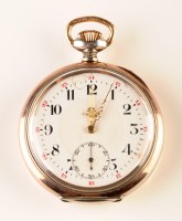 Lot 742 - Omega: a gentleman's 800 standard open face...