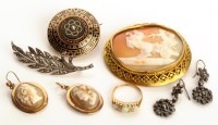 Lot 847 - A group of mainly 19th Century jewellery, to...