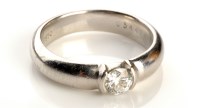 Lot 885 - Tiffany & Co: a single stone brilliant cut...