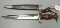 Lot 918 - A German WWII SA (Strum Abteilung) dagger, the...