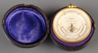 Lot 952 - A compensated pocket barometer, by Robson, 45...