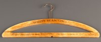 Lot 961 - A wooden coat-hanger, with printed 'White Star...