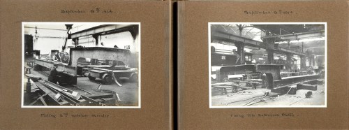 Lot 963 - An album of mounted photographs showing the...