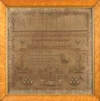 Lot 994 - An early 19th Century sampler, worked by...