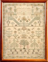 Lot 996 - An early 19th Century sampler, worked by Sarah...