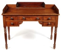 Lot 1058 - A William IV mahogany dressing table, with...