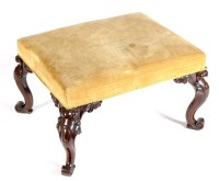 Lot 1073 - A 19th Century rectangular-shaped stool...