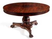 Lot 1077 - WITHDRAWN A mid 19th Century circular rosewood...