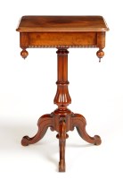 Lot 1085 - An early Victorian square-shaped mahogany work...